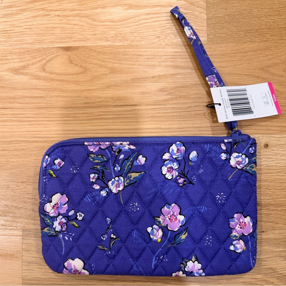 Vera Bradley RDIF All-Day Simple Wristlet- NWT